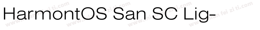 HarmontOS San SC Lig字体转换